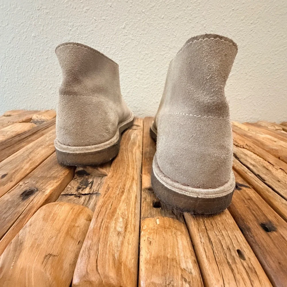 Clarks Desert Boot Chukka Sand Suede Crepe Sole Tan Mens Classic